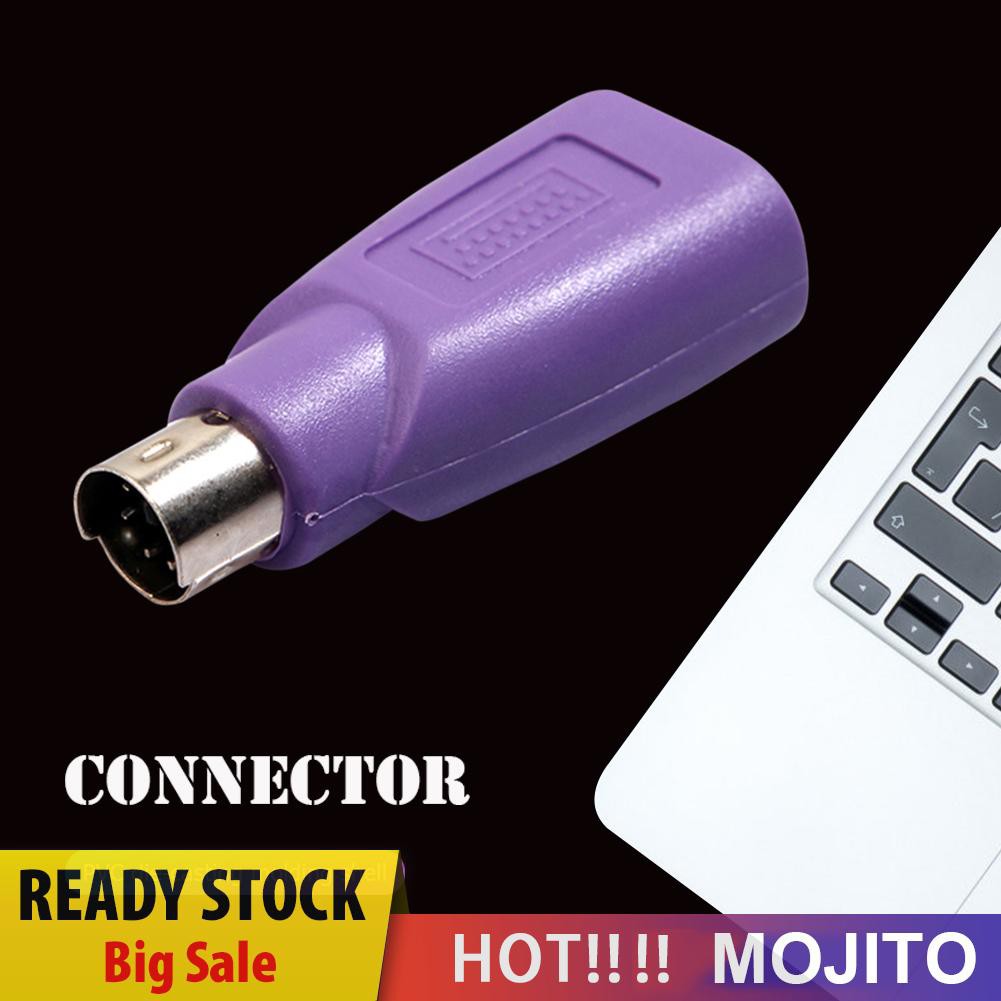 Moji 2 / 5pcs Adapter Konverter Ps2 Male Ke Usb Female Untuk Mouse / Keyboard Komputer