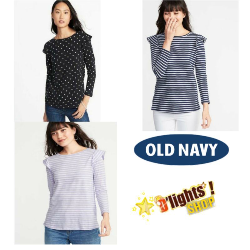 baju wanita branded Old Navy ruffle shoulder original