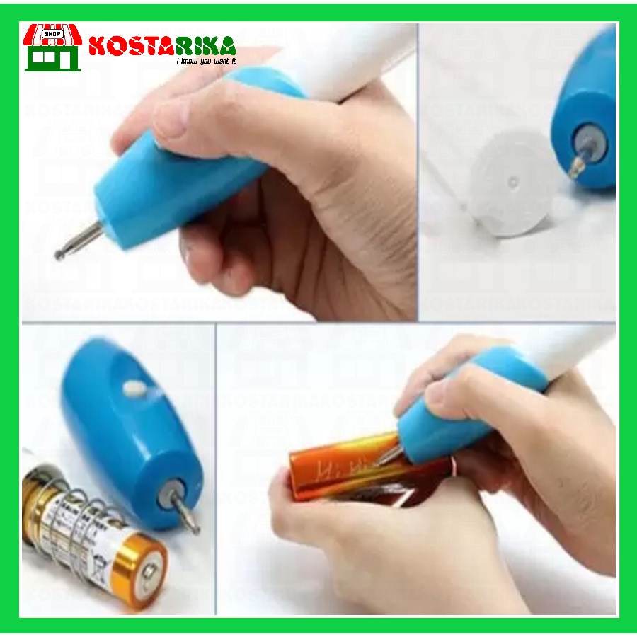 KOSTARIKA Engrave It Pen Alat Ukir Grafir Pena Ukir Portable Engrave It Pen Alat Ukir Elektrik