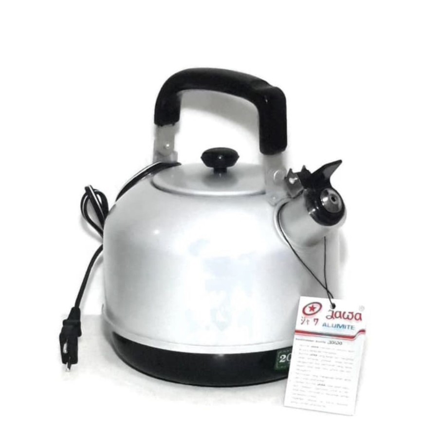 MASPION Teko Bunyi Panas Nasional Pemanas Air Siul Aluminium Whistling Kettle Elektrik 20cm Listrik