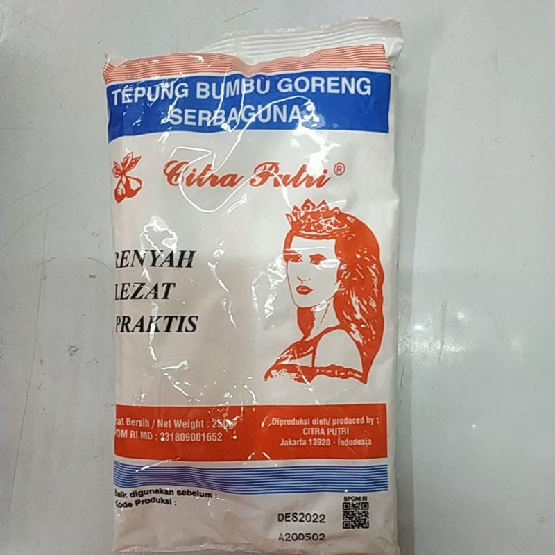 

Tepung ayam goreng citra putri 250 g