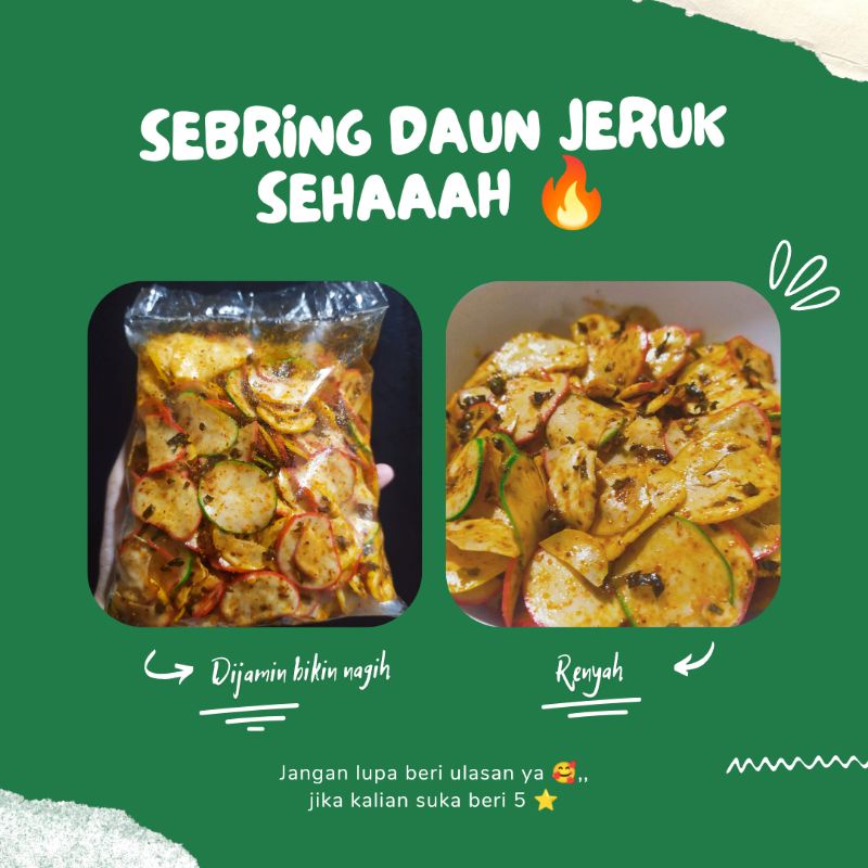 

Sebring / Seblak kering daun jeruk 500gram