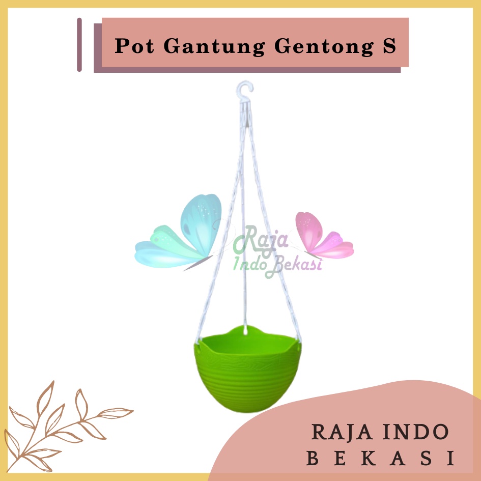 Pot Bunga Gantung Gentong Lovenia Ggs 8852 Size S Putih Hijau Ungu Orange Merah Biru Pot Gantung 20 Putih Warna Warni Unik Tebal Murah