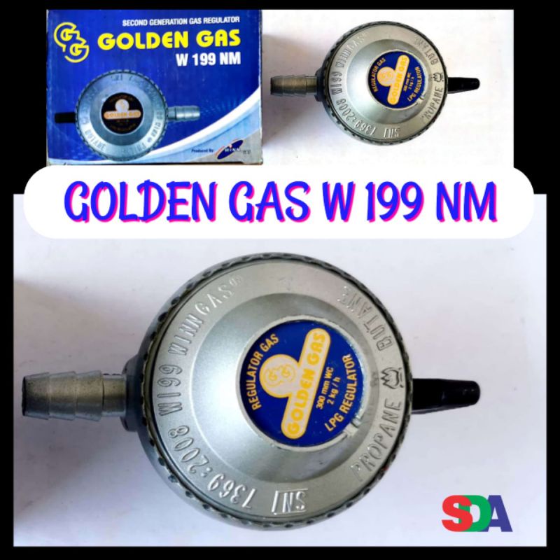 Golden Gas Regulator Non Meter W 199nm