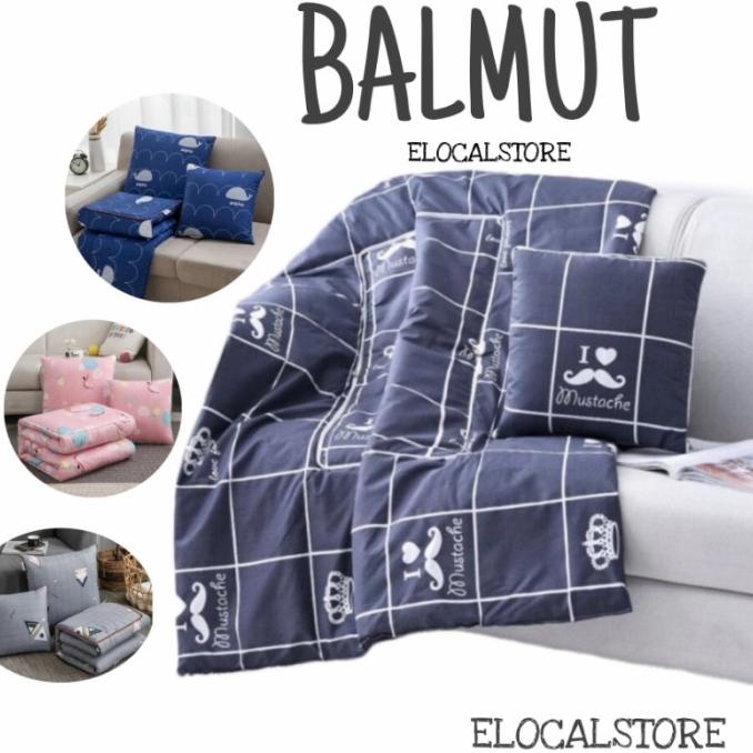 Bantal Selimut Portable / Bantal Sofa / Bantal Mobil Selimut Dewasa