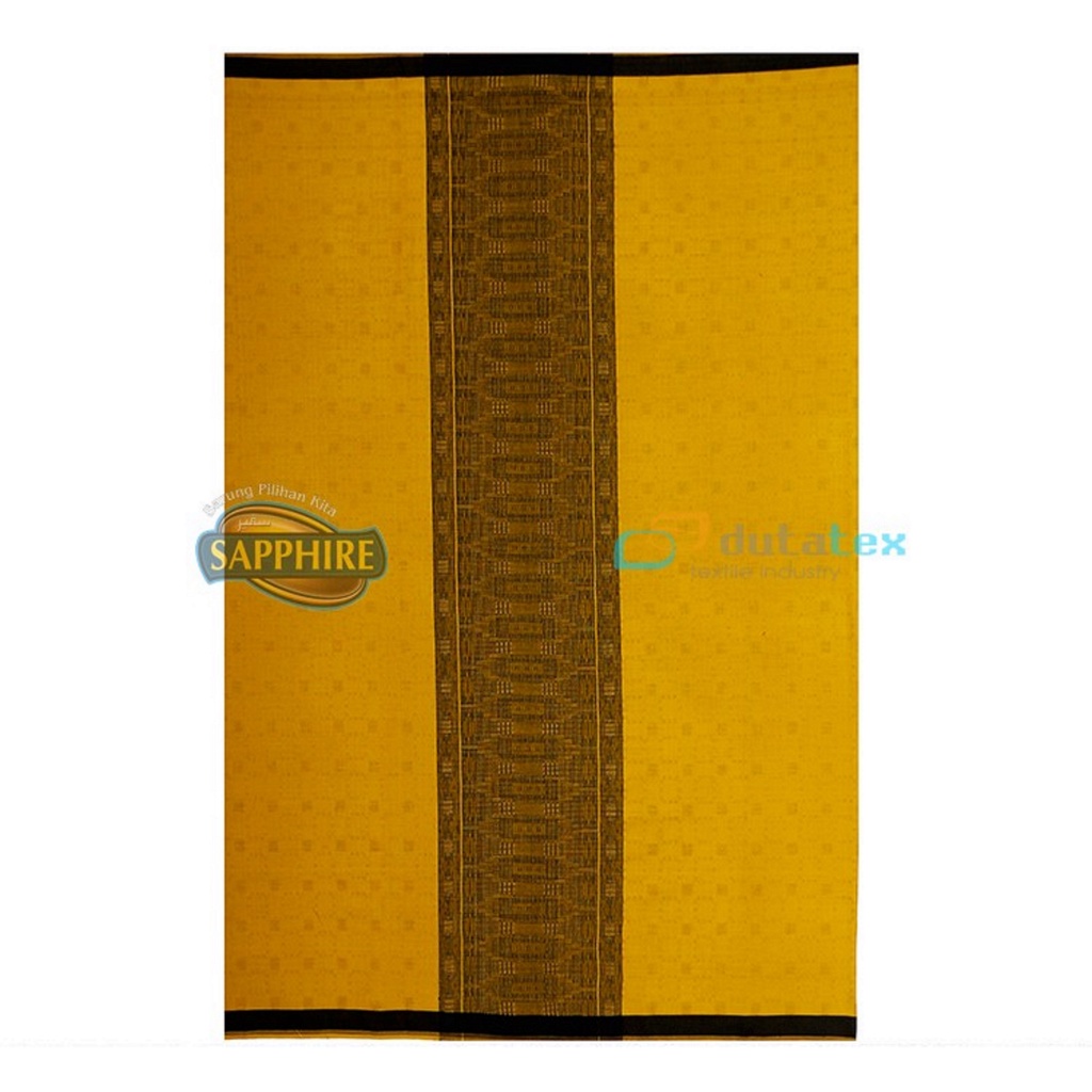 Sarung Sapphire Motif PWD Polos Warna Dobby Sarung Sholat Pria Laki Laki Dewasa ORI Shapire
