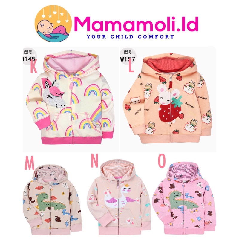 Jaket Bayi Perempuan/ Baby Girl Newborn Jacket/ Jaket Anak Bayi Perempuan / Jaket Bayi 9 Month 12 Month 18 Month /Jaket Bayi Carter/ Jaket Anak Bayi / Baju Bayi Newborn/ Pakaian  Bayi/ Jaket Hoodie Bayi Perempuan/ Jaket Bayi Cewek Import