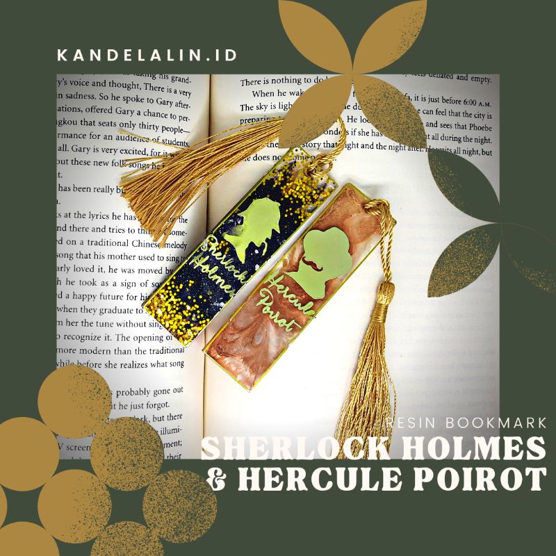 

bookish fandom resin bookmark book lover novel bookstagram