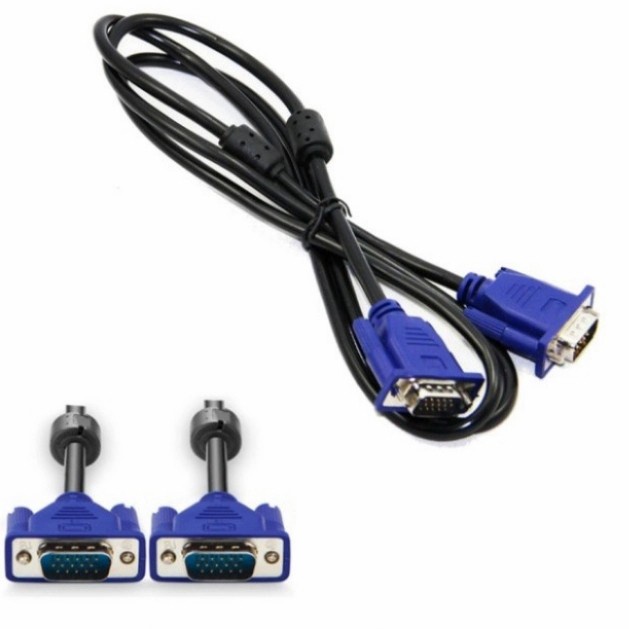 Kabel VGA to VGA Male / Male (Cowo/Cowo) Kabel LCD &amp; LED Murmer 1,5 M