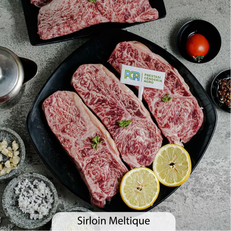 

Daging steak sapi meltique sirloin [200 gr]