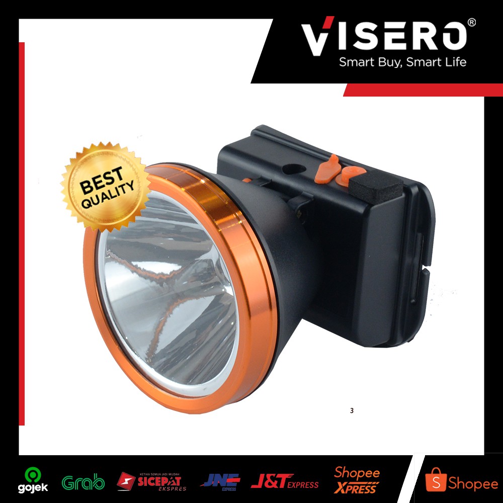 Senter Kepala Besar / Headlamp Besar 45W Super Terang Visero VHL-5145