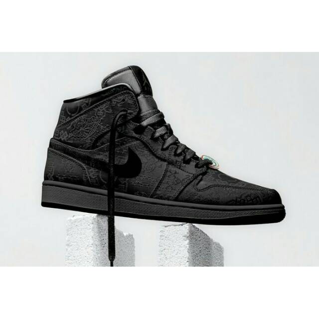 CLOT X Nike Air Jordan 1 Fearless 'Triple Black'