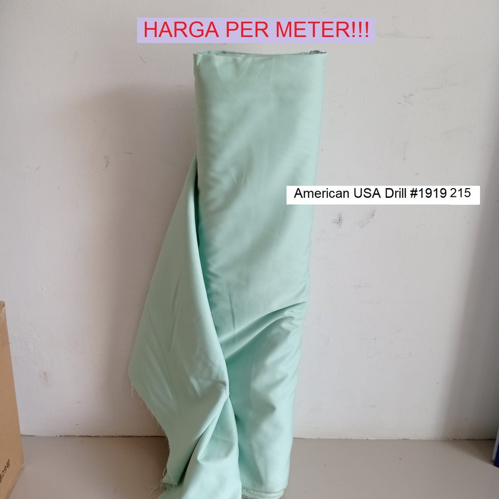 Bahan baju/ Kain American Drill #1919 215 / kain katun / bahan seragam / bahan celana