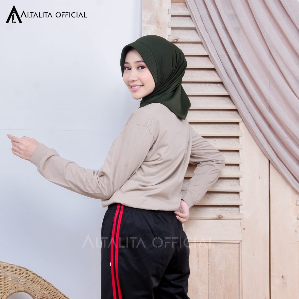 Altalita - Kerudung Instan Nadira Sport Hijab Instant Sporty Jersey Spandek Premium pet Antem Olahraga Volly Senam High Quality