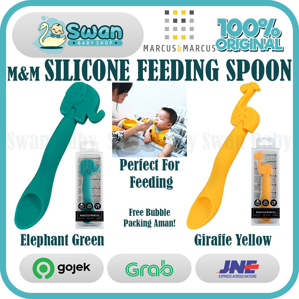 Marcus And Marcus Silicone Feeding Spoon