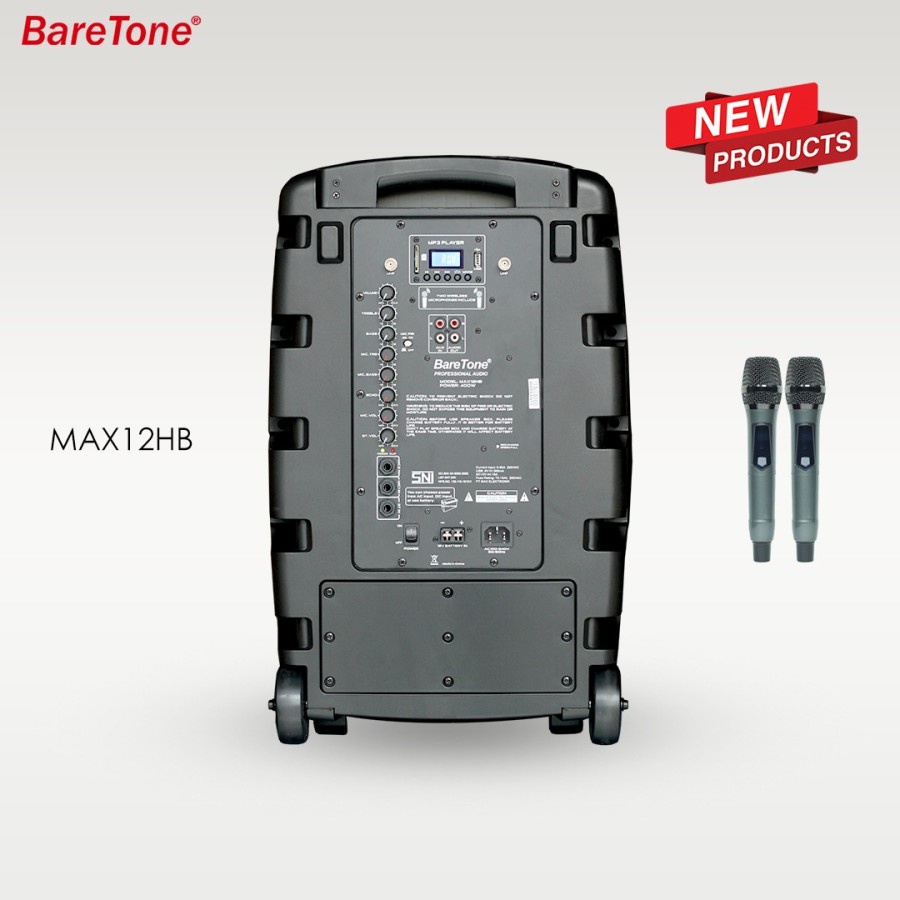 Speaker portabel 12 inch original baretone max12hb max 12hb max 12 hb