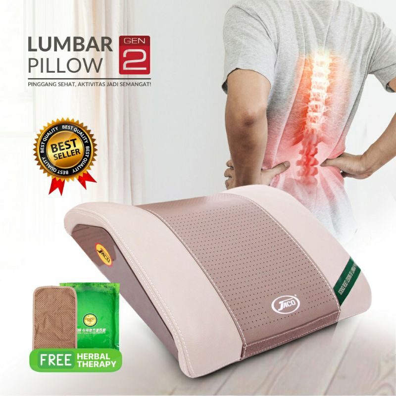 Jaco Alat Terapi Saraf Terjepit Lumbar Pillow Kesehatan Tulang Belakang