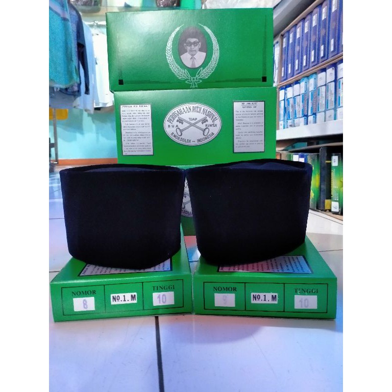 (bayar di tempat√) peci KOPEAH CAP DUA KUNCI tinggi 9-10cm