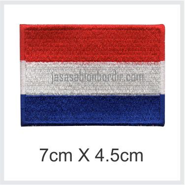 Emblem Bordir Bendera Belanda