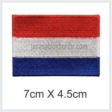 Emblem Bordir Bendera Belanda