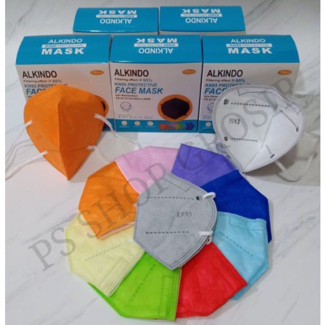 ALKINDO MASKER KN95 WARNA WARNI MEDICAL GRADE IJIN KEMENKES