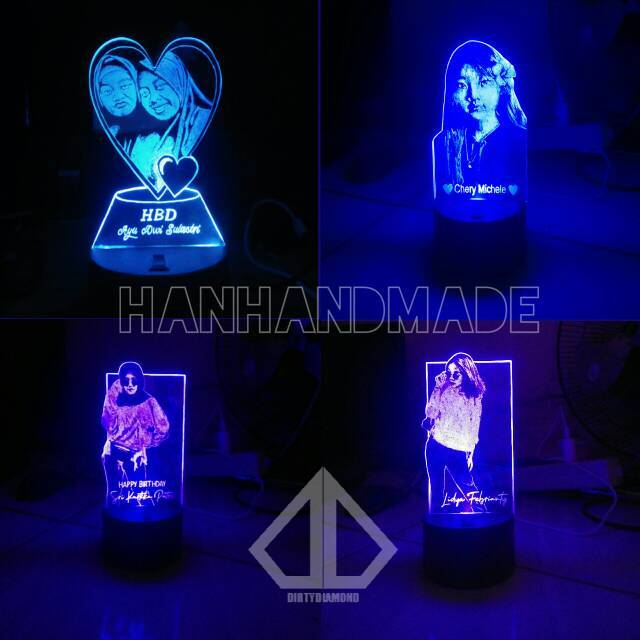 PROMO LAMPU HIAS | LAMPU TIDUR AKRILIK FOTO COSTUME GRAFIR