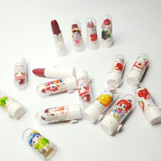 [ECER] Lipstick Mini Anak Rasa Buah - Lipstik Mainan