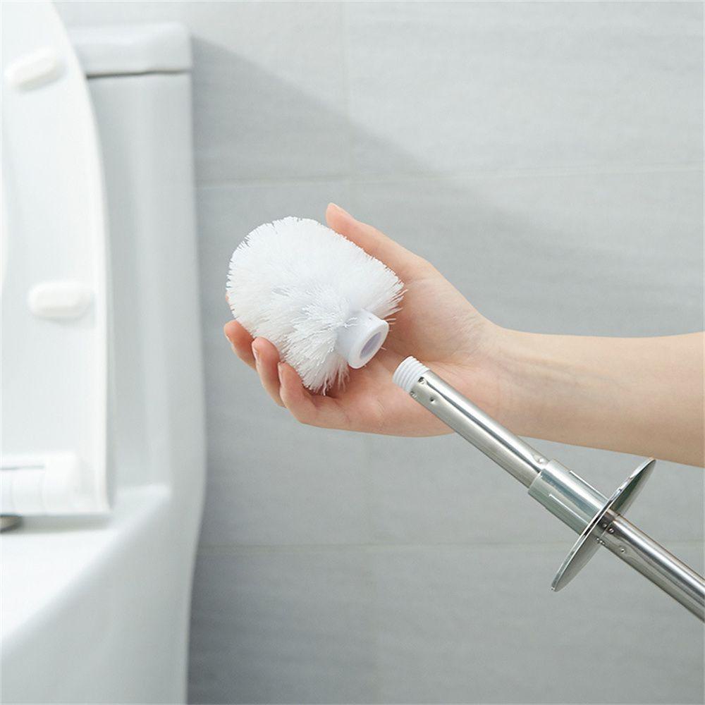 Sikat Toilet Nanas Air Anti Bocor Pembersih Mandi Stainless Steel Bergagang Panjang Toilet Brush Holder Set