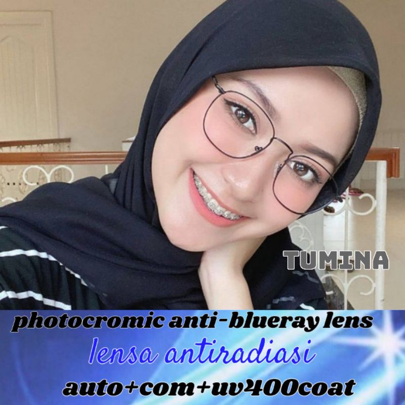( Kacamata+lensa Blueray ) Kacamata+Lensa Blueray Photocromic )