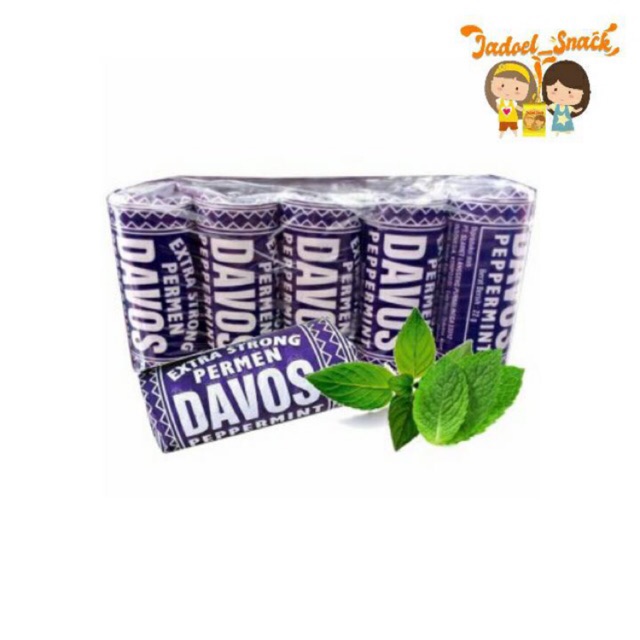 

Permen Davos 5 Roll - Permen Jadul Rasa Mint by Jadoel Snack