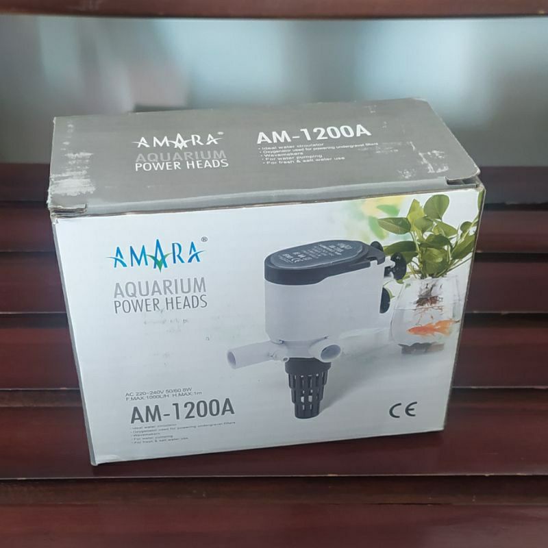 AMARA AM 1200A POWER HEAD POMPA CELUP AQUARIUM AMARA AM-1200A