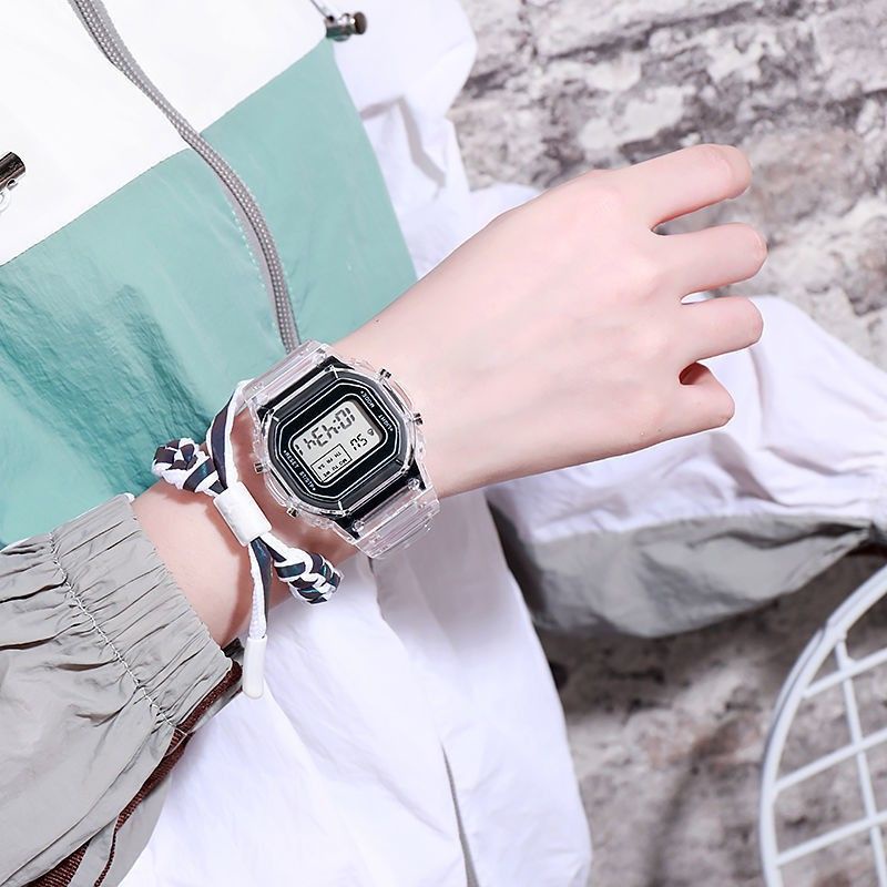 JAM TANGAN TRANSPARAN PRIA WANITA JAM TANGAN TERLARIS DIGITAL OUTDOOR