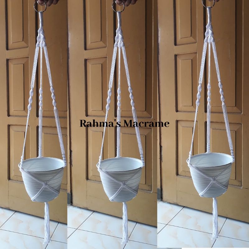 Gantungan pot bunga dari tali kur