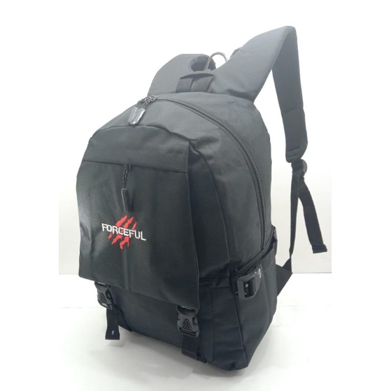 Tas Ransel Denim All Black 16inch