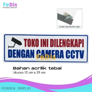 Jual Signboard Toko Ini Dilengkapi Dengan Cctv Indonesia Shopee Indonesia