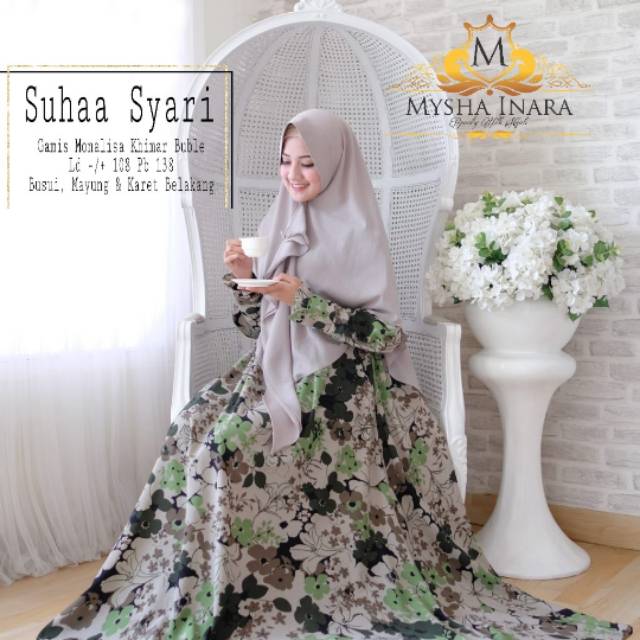 Suhaa syari gamis monalisa