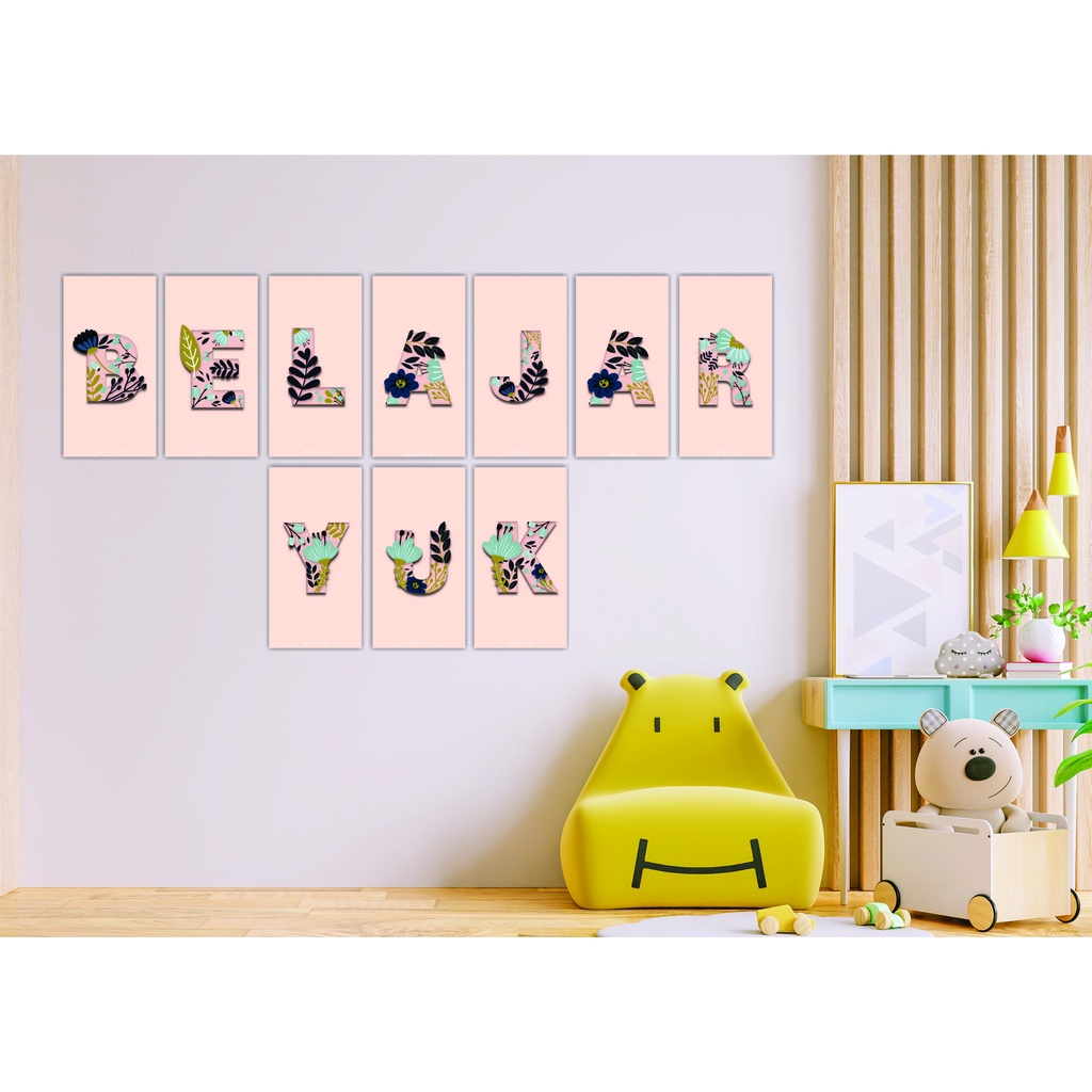 Fayy Store Hiasan Dinding Abjad/Alfabet