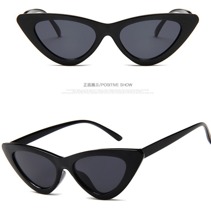 PL-H008 &quot;PROMO&quot; Korean Fashion Segitiga Mata Kucing Kacamata Hitam Wanita/Pria Sunglasses MK02