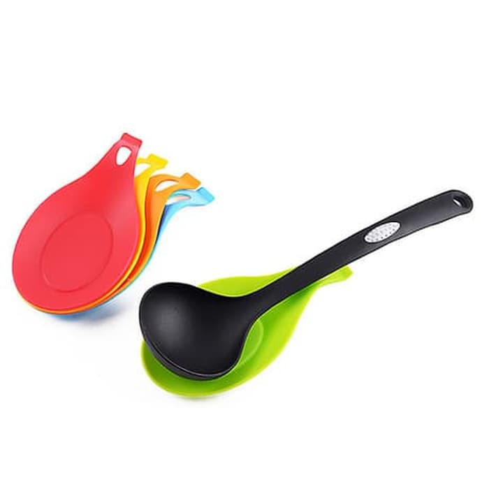 alas sutil silicone /tatakan centong sodet / spatula/ ladle silicone pad