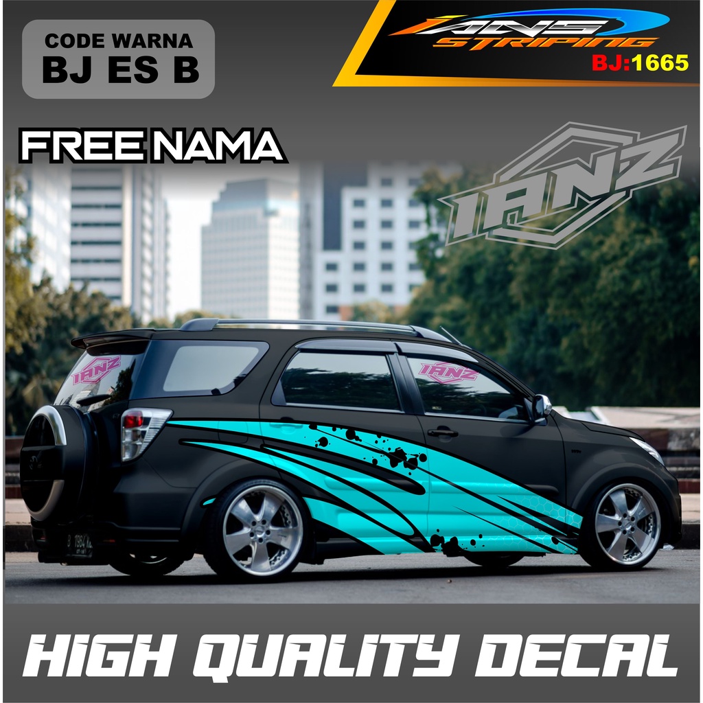 DECAL STICKER MOBIL TERIOS / VARIASI STICKER DECAL MOBIL AVANZA XENIA INNOVA / DECAL STIKER GRAND LIVINA / STIKER MOBIL