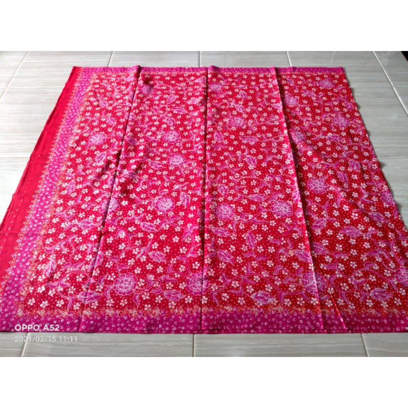 KAIN BATIK TULIS LASEM FULL TULIS PINK ORIGINAL KUALITAS BAGUS