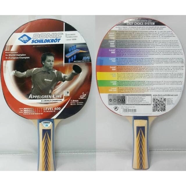 ORIGINAL Donic Bat Pingpong - Appelgren Line level 600