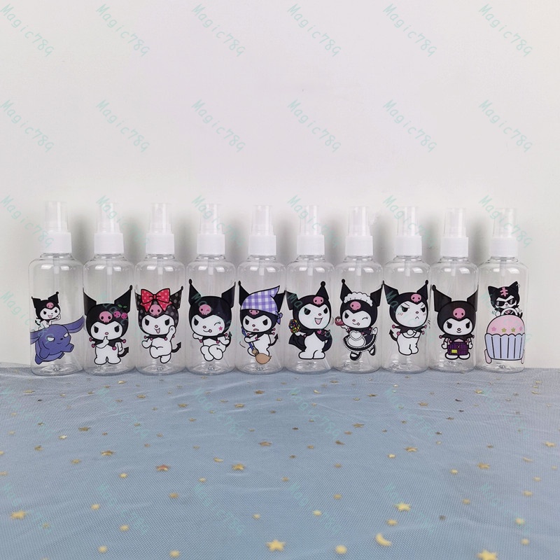 Magic789 Cartoon Kuromi 100ML Plastic Spray Bottle for Cosmetic Perfume Travel Size Bottles