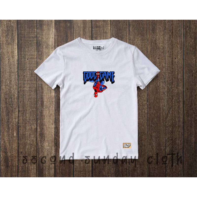 Kaos Spiderman Second Sunday | Kaos Distro | Kaos murah kualitas Ok