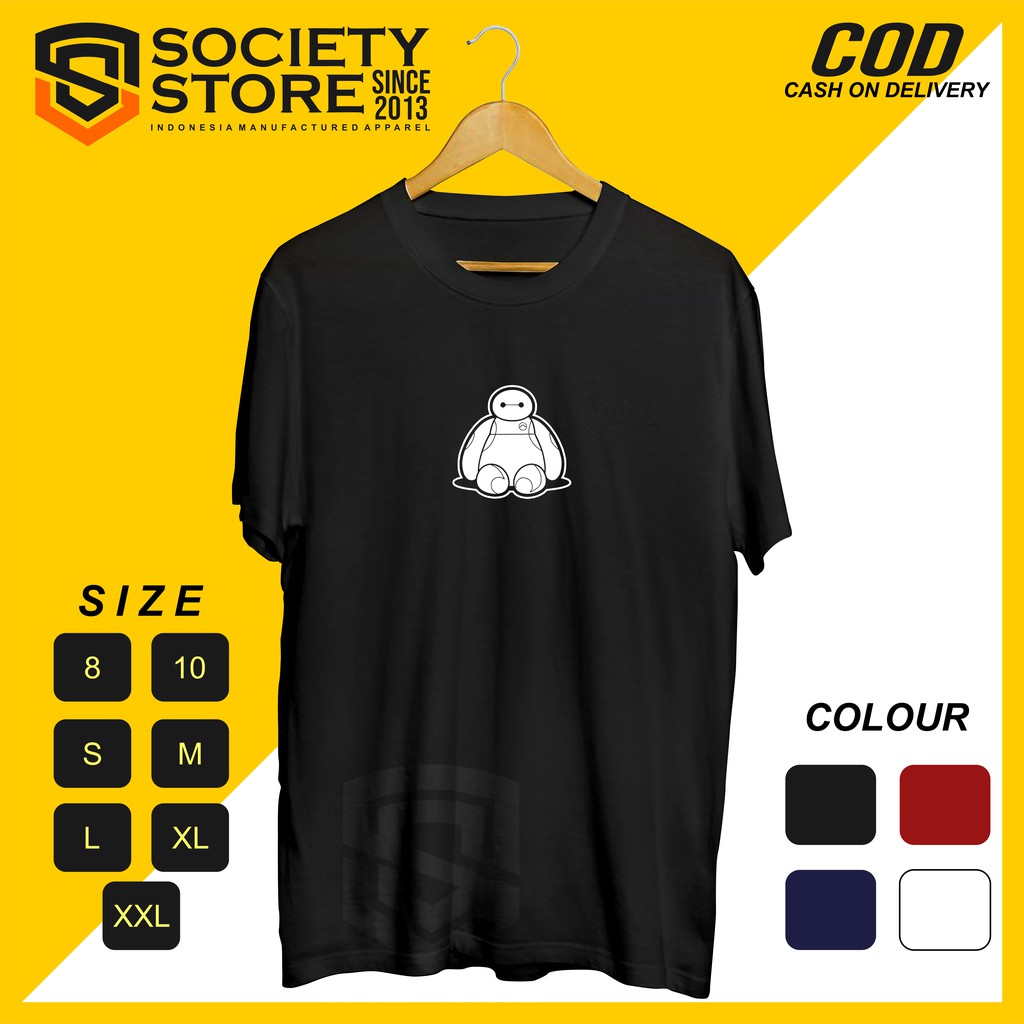 Cartoon Anime | Baymax 6 | kaos santai kaos komunitas kaos combed kaos kata mutiara kaos distro