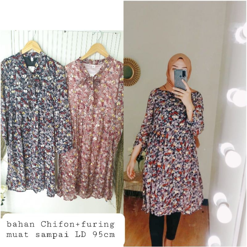 Tunik Bunga Import