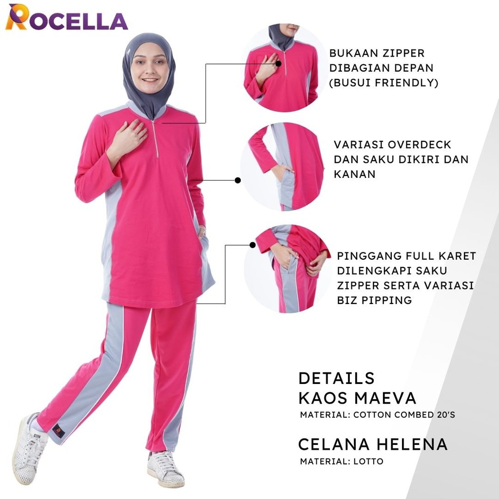 ROCELLA KAOS MAEVA, CELANA HELENA, HIJAB BERGO SONIA, KAOS OLAHRAGA WANITA, BAJU OLAHRAGA WANITA CWK, SERAGAM OLARAGA WANITA, PAKAIAN OLAH RAGA WANITA, SETELAN OLAHRAGA SENAM, SETELAN OLAHRGA JOGGING, SETELAN OLAHRAGA GYM, SETELAN OLAHRAGA SEPEDAAN-2
