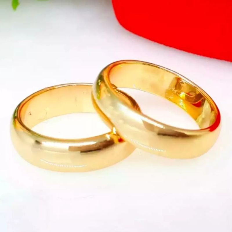 Cincin Couple Cincin Kawin Sepasang Model Polos Simple Elegan