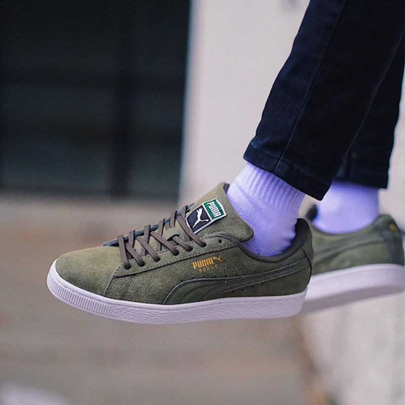 PUMA SUEDE OLIVE GREEN