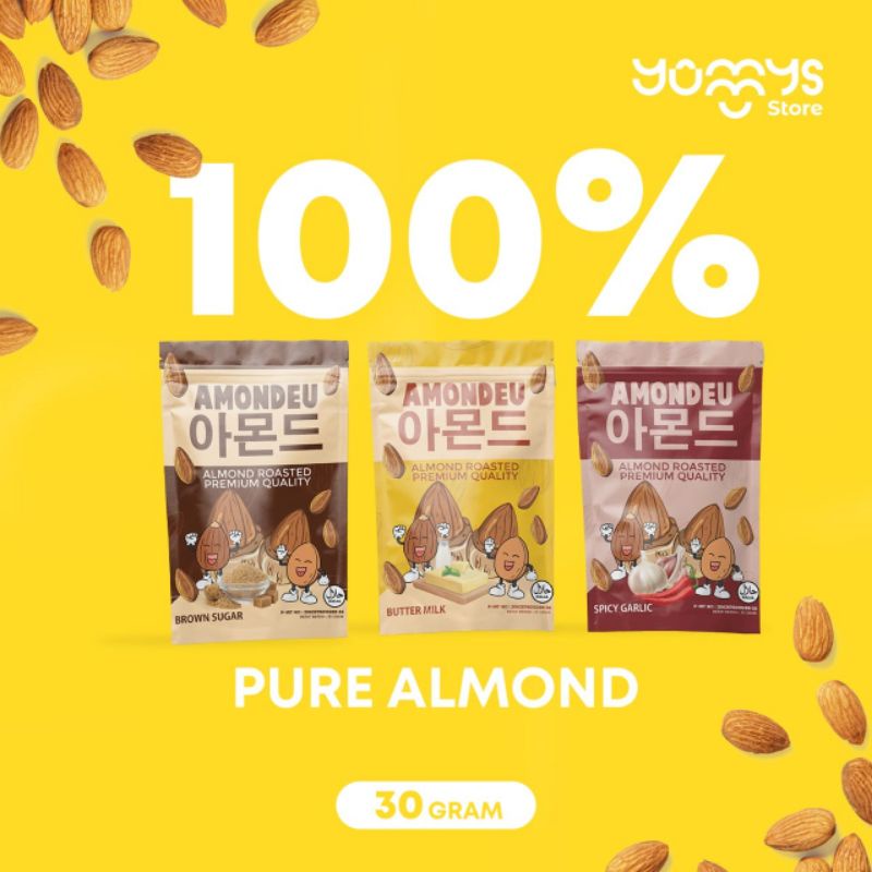 

AMONDEU SNACK IBU HAMIL&MENYUSUI ALMOND ROASTED WITH HONEY 30GR